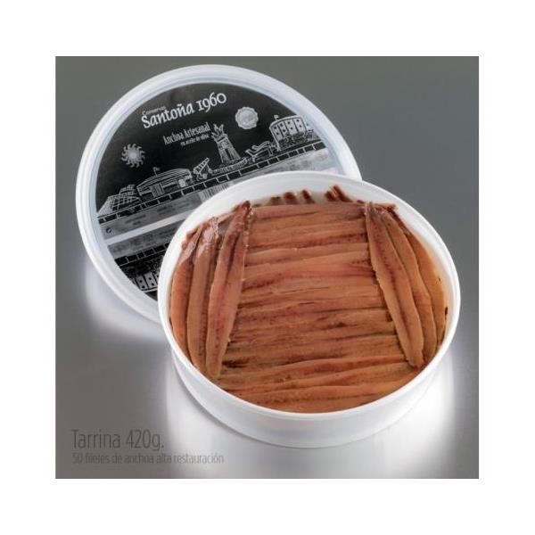 ANCHOA SANTOÑA TARRINA 500G 8TARRINAS